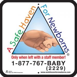 Sign for Safe Haven for Babies