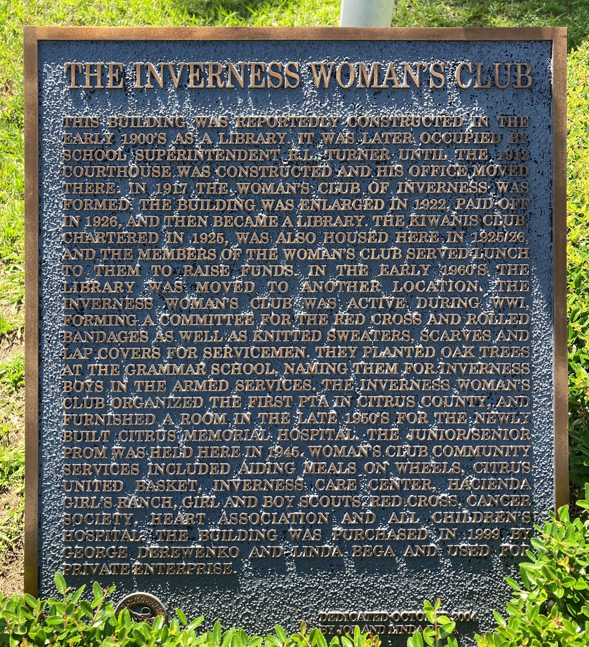 311 W Main St plaque - 2022