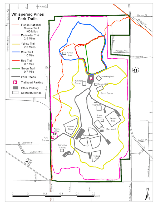Whispering Pines Park Map