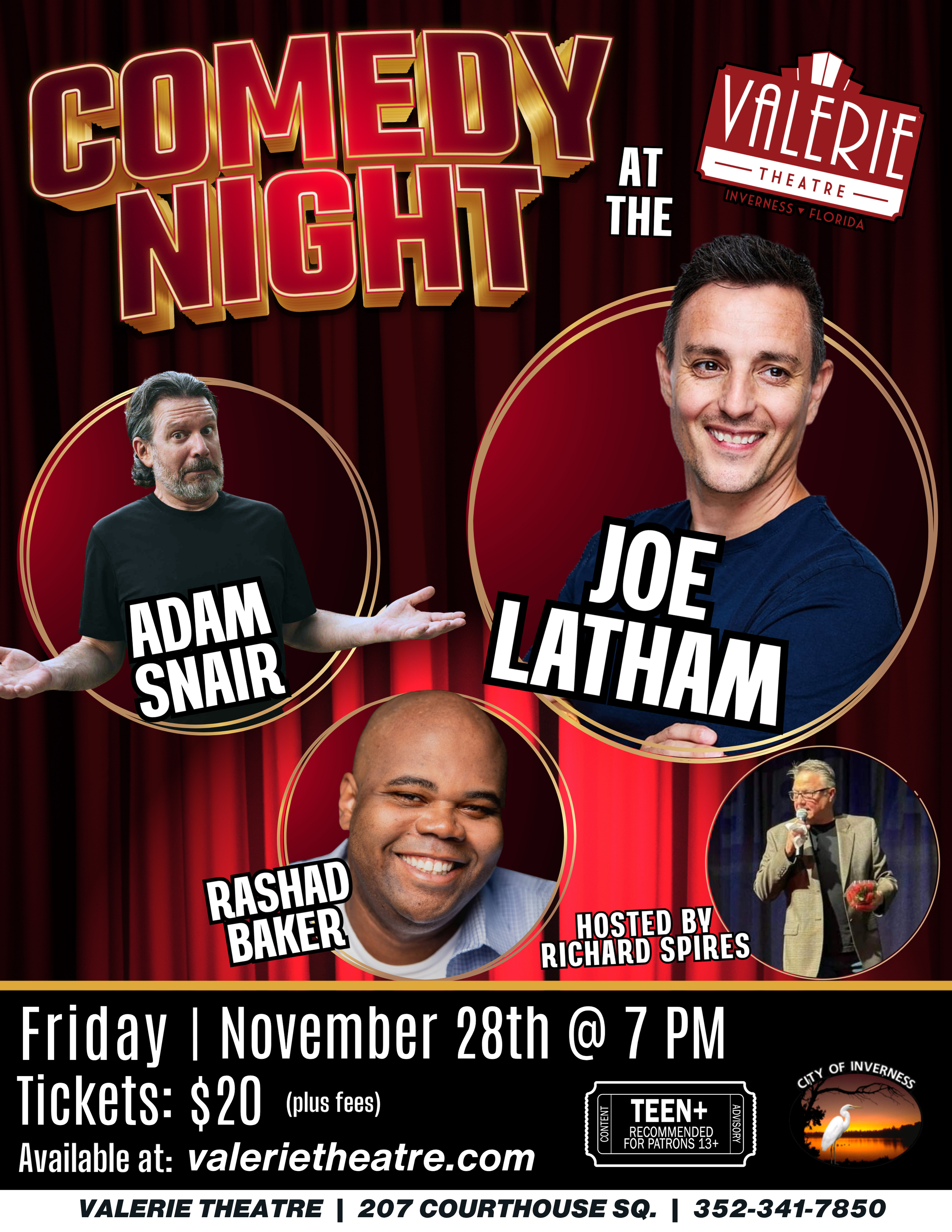 Comedy Night at the Valerie November 2025